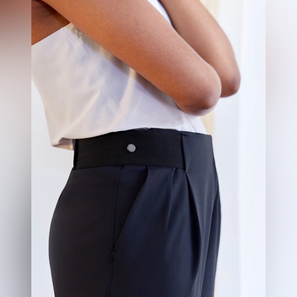•ADAY• Turn It Up Pant High Waisted Midnight Blue Ankle Size XL
